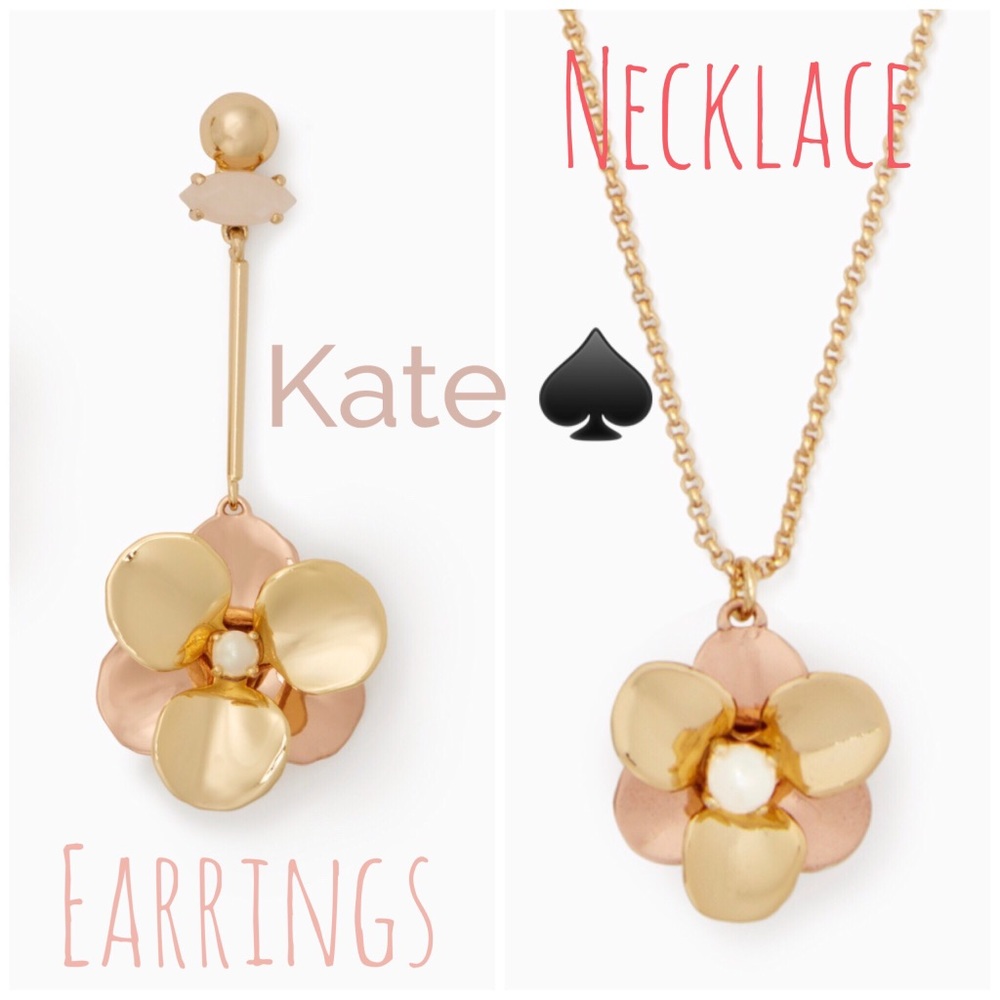 ❗️SOLD❗️Kate spade ♠️ Pick a Posy EarringsNecklace